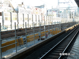 上野東京ライン工事 御徒町駅2013年1月