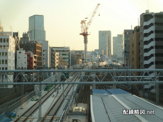 東北縦貫線工事 秋葉原駅3(神田方線路俯瞰)