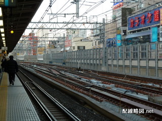 上野東京ライン工事 御徒町駅2014年2月