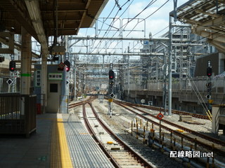 上野東京ライン（東北縦貫線）工事 東京駅1(神田方線路・出発信号機)