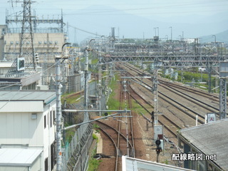米原駅の引込み線