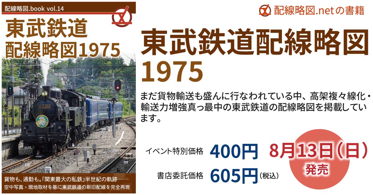 東武鉄道配線略図1975