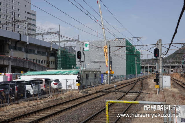 工事のため、奥羽本線は日中運休していた