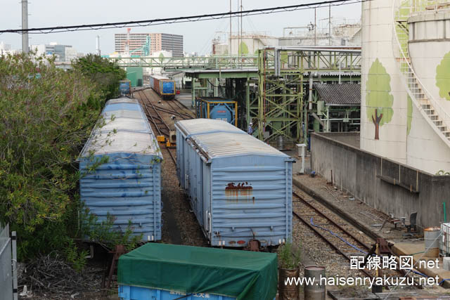 安治川口駅の関西化成品輸送専用線