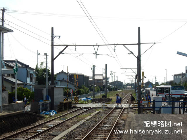 吉良吉田駅の三河線廃線跡