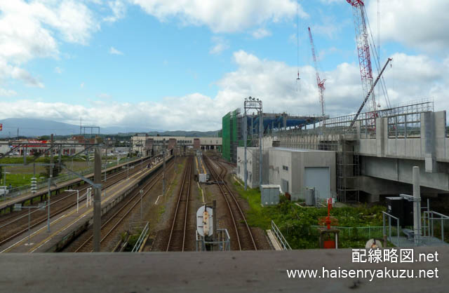 木古内駅構内（北海道新幹線開業前）