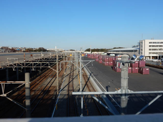 横浜羽沢駅貨物ホーム