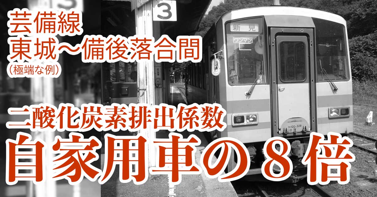 【誤解】「ローカル線で二酸化炭素排出削減」の落とし穴