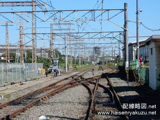 2021年現在の扇町駅構内