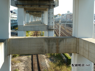 高架下の線路