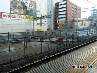 上野東京ライン工事 秋葉原駅2012年12月