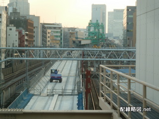 上野東京ライン工事 秋葉原駅2013年1月