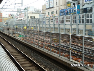 上野東京ライン工事 御徒町駅2013年4月