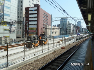 上野東京ライン工事 秋葉原駅2013年5月