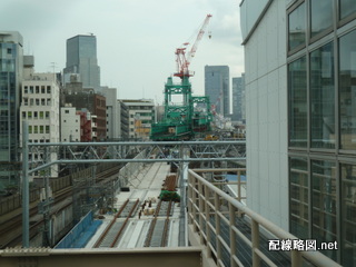 上野東京ライン工事 秋葉原駅2013年7月