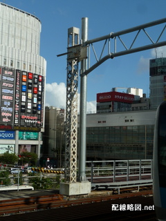 東北縦貫線工事 秋葉原駅2(架線柱)