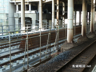 東北縦貫線工事 秋葉原駅3(線路上にレール)