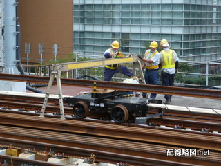 東北縦貫線工事 秋葉原駅9(レール運搬)