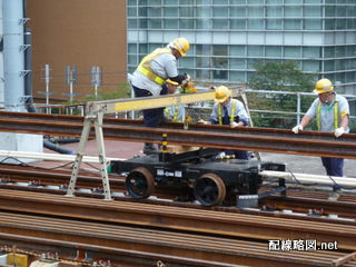 東北縦貫線工事 秋葉原駅12(レール運搬)