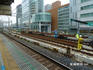 東北縦貫線工事 秋葉原駅18(レール運搬)