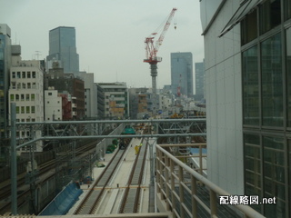 上野東京ライン工事 秋葉原駅2013年10月