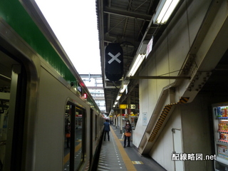 東北縦貫線工事 上野駅1(5番線ホーム第四場内信号機)