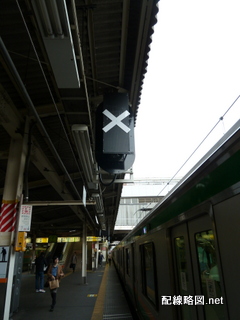東北縦貫線工事 上野駅4(7番線ホーム場内信号機)