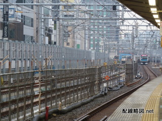 上野東京ライン（東北縦貫線）工事 御徒町駅3(秋葉原方線路)
