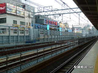 上野東京ライン工事 御徒町駅2014年1月