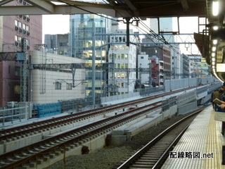 上野東京ライン（東北縦貫線）工事 秋葉原駅2(33‰の勾配)