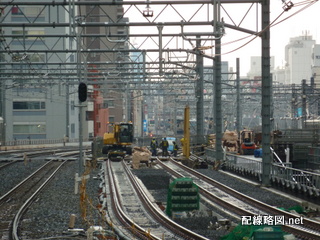 上野東京ライン（東北縦貫線）工事 秋葉原駅2(閉塞信号機)