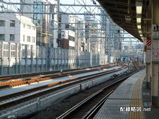 上野東京ライン工事 御徒町駅2014年4月