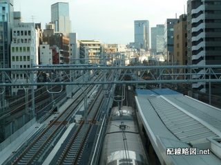 上野東京ライン（東北縦貫線）工事 秋葉原駅6(神田方線路俯瞰)