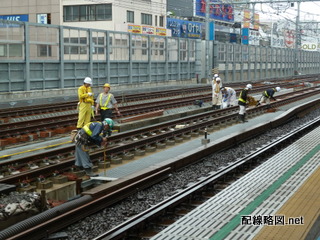 上野東京ライン（東北縦貫線）工事 御徒町駅9(工事の様子)