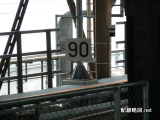 上野東京ライン（東北縦貫線）工事 秋葉原駅8(速度制限標識)