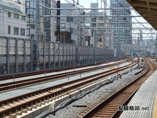 上野東京ライン（東北縦貫線）工事 御徒町駅6(秋葉原方線路)