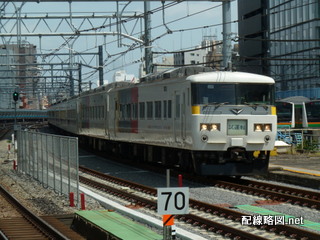 上野東京ライン（東北縦貫線）工事 秋葉原駅2(185系試運転)