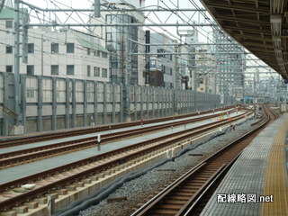 上野東京ライン（東北縦貫線）工事 御徒町駅4(秋葉原方線路)