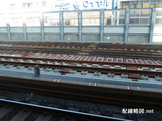 上野東京ライン（東北縦貫線）工事 御徒町駅3(線路内に詰め物や板)