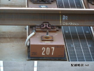 上野東京ライン（東北縦貫線）工事 御徒町駅6(電気融雪装置の枕木接続部)