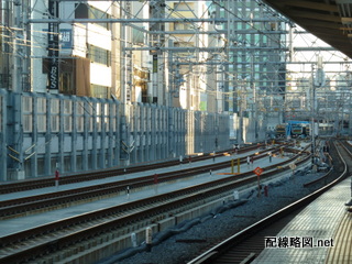 上野東京ライン工事 御徒町駅3(秋葉原方線路)