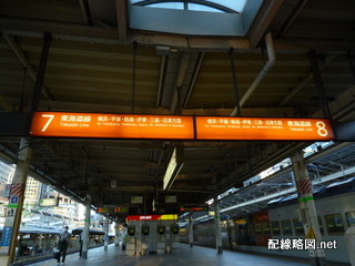 上野東京ライン工事 東京駅1(番線表示)