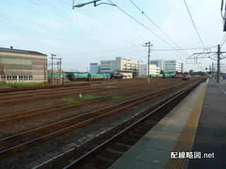 駅東側線路