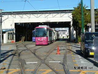 荒川電車営業所入口