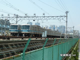 東京地下鉄05系05101Fと05103F北綾瀬支線転用前