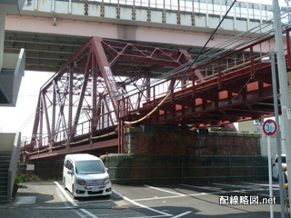 赤い竪川橋梁