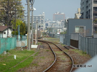 越中島貨物駅着発線 旧小名木川駅