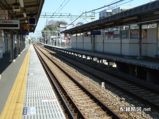 六浦駅の三線軌条
