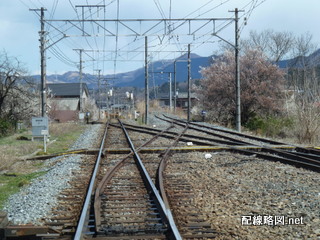 御花畑方のシーサス・安全側線