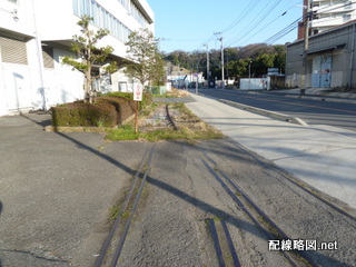 線路の分岐跡